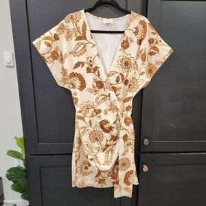 Sézane Samantha Floral Wrap Dress